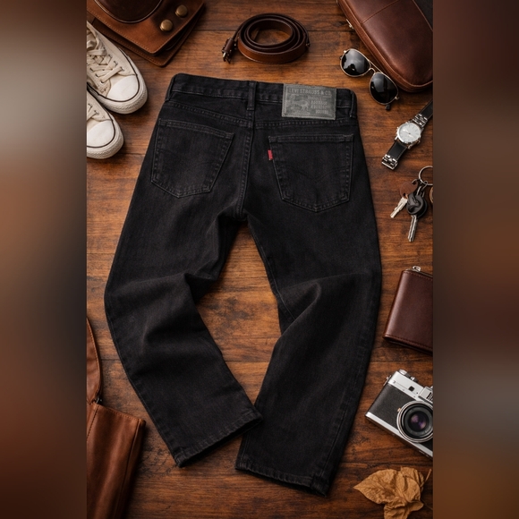 Levi's Other - Levi's 505 Regular Fit Jeans - Black, 34Wx30L Mens Work Casual Jeans Levi Straus